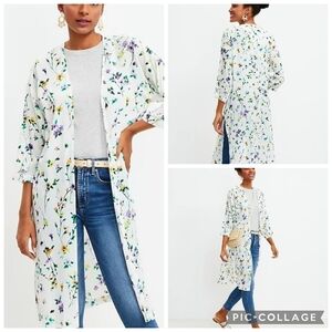 LOFT Multicolor Kimono Cardigan Suze XS/S (pit to pit 22" open & 41" L)